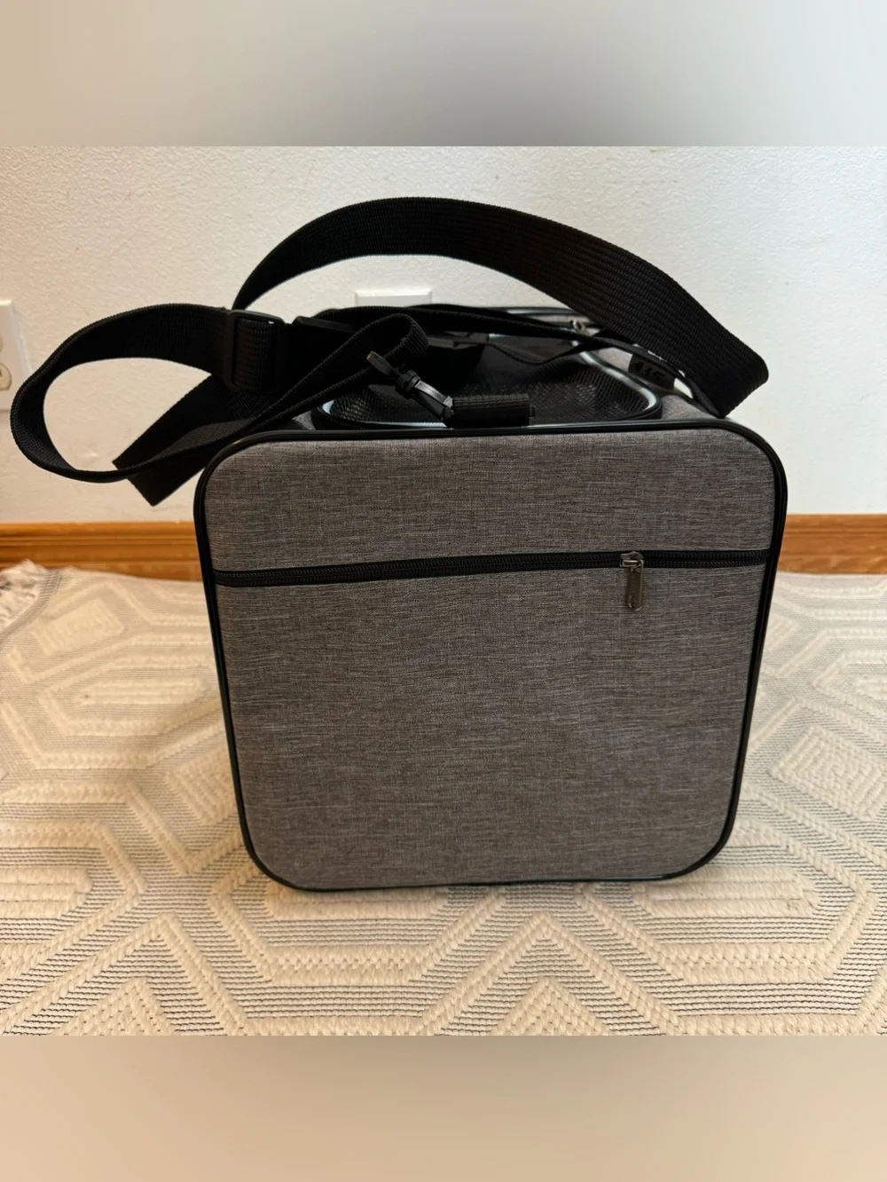 New. Vceoa Soft Pet Carrier 19”x12”x12” Foldable Dog Cat Travel Bag Gray